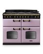 Rangemaster CLDLB110DFPHTH/AB1 Classic Deluxe 110cm BC Dual Fuel Heather/Antique Brass