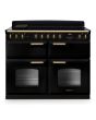 Rangemaster CLDLB110EIPGBL/AB1 Classic Deluxe 110cm BC Induction Black/Antique Brass