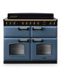Rangemaster CLDLB110EIPSTB/AB1 Classic Deluxe 110cm BC Induction Stone Blue/Antique Brass