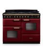 Rangemaster CLDLO110DFPBOR/AB1 Classic Deluxe 110cm OC Dual Fuel Bordeaux/Antique Brass