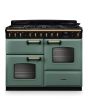 Rangemaster CLDLO110DFPMGR/AB1 Classic Deluxe 110cm OC Dual Fuel Mineral Green/Antique Brass