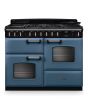 Rangemaster CLDLO110DFPSTB/CM1 Classic Deluxe 110cm OC Dual Fuel Stone Blue/Chrome