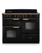 Rangemaster CLDLO110EIPCBL/AB1 Classic Deluxe 110cm OC Induction Charcoal Black/Antique Brass