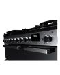 Rangemaster EDDL90DFGBLK/CM1 Edge Deluxe 90cm Dual Fuel Range Cooker, Black Glass/Chrome
