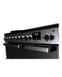 Rangemaster EDDL90EIGBLK/CM1 Edge Deluxe 90cm Induction Range Cooker, Black Glass/Chrome