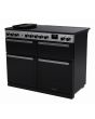 Rangemaster EDDLB110EIGBLK/CM1 Edge Deluxe 110cm Induction Range Cooker Black Glass/Chrome