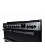 Rangemaster EDDLB110EIGBLK/CM1 Edge Deluxe 110cm Induction Range Cooker Black Glass/Chrome