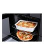 Rangemaster EDDLO110DFGBLK/CM1 Edge Deluxe 110cm Dual Fuel Range Cooker. Black Glass/Chrome