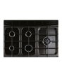 Rangemaster EDL100DFFCB/C Encore Deluxe 100cm Dual Fuel Cooker, Charcoal Black