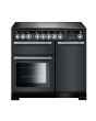 Rangemaster EDL100EISL/C (117350) Encore Deluxe 100cm IND Range Cooker, Slate/Chrome