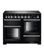 Rangemaster EDL110EIBL/C (117380) Encore Deluxe 110cm IND Range Cooker, Black/Chrome