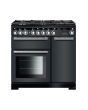 Rangemaster EDL90DFFSL/C (117190) Encore Deluxe 90cm DF Range Cooker, Slate/Chrome