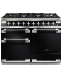 Rangemaster ELS110DFFGB Elise 110cm Dual Fuel Range Cooker, Black/Chrome