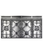 Rangemaster ELS110DFFWH Elise 110cm Dual Fuel Range Cooker, White/Chrome