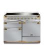 Rangemaster ELS110EISS/AB ELISE 110cm Induction Range Cooker, Stainless Steel with Antique Brass Trim