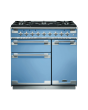 Rangemaster ELS90DFFCA Elise 90 Dual Fuel Range Cooker, China Blue