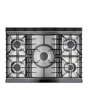 Rangemaster ELS90DFFCB/ Elise 90 Dual Fuel Cooker, Charcoal Black, Brushed Nickel