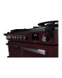 Rangemaster ESDL100DFPBOR/CM1 Estel Deluxe 100cm Dual Fuel Range Cooker, Bordeaux/Chrome