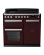 Rangemaster ESDL100EIPBOR/CM1 Estel Deluxe 100cm Induction Range Cooker, Bordeaux/Chrome