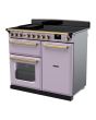 Rangemaster ESDL100EIPHTH/AB1 Estel Deluxe 100cm Induction Range Cooker, Heather/Antique Brass