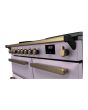 Rangemaster ESDL100EIPHTH/AB1 Estel Deluxe 100cm Induction Range Cooker, Heather/Antique Brass