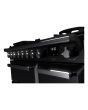 Rangemaster ESDL90DFPGBL/CM1 Estel Deluxe 90cm Dual Fuel Range Cooker, Black/Chrome