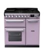 Rangemaster ESDL90DFPHTH/CM1 Estel Deluxe 90cm Dual Fuel Range Cooker, Heather/Chrome