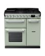 Rangemaster ESDL90DFPMNT/CM1 Estel Deluxe 90cm Dual Fuel Range Cooker, Mint/Chrome