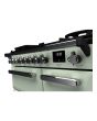 Rangemaster ESDL90DFPMNT/CM1 Estel Deluxe 90cm Dual Fuel Range Cooker, Mint/Chrome