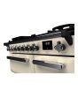 Rangemaster ESDL90DFPPCR/CM1 Estel Deluxe 90cm Dual Fuel Range Cooker, Pale Cream/Chrome