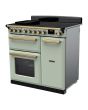 Rangemaster ESDL90EIPMNT/AB1 Estel Deluxe 90cm Induction Range Cooker, Mint/Antique Brass