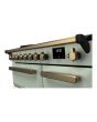 Rangemaster ESDL90EIPMNT/AB1 Estel Deluxe 90cm Induction Range Cooker, Mint/Antique Brass