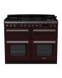 Rangemaster ESDLB110DFPBOR/CM1 Estel Deluxe 110cm BC Dual Fuel Range Cooker, Bordeaux/Chrome