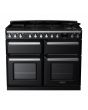 Rangemaster ESDLB110DFPGBL/CM1 Estel Deluxe 110cm BC Dual Fuel Range Cooker, Black/Chrome