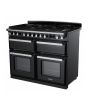 Rangemaster ESDLB110DFPGBL/CM1 Estel Deluxe 110cm BC Dual Fuel Range Cooker, Black/Chrome