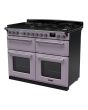 Rangemaster ESDLB110DFPHTH/CM1 Estel Deluxe 110cm BC Dual Fuel Range Cooker, Heather/Chrome