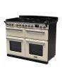 Rangemaster ESDLB110DFPPCR/CM1 Estel Deluxe 110cm BC Dual Fuel Range Cooker, Pale Cream/Chrome