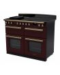 Rangemaster ESDLB110EIPBOR/AB1 Estel Deluxe 110cm BC Induction Range Cooker, Bordeaux/Antique Brass