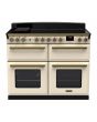 Rangemaster ESDLB110EIPPCR/AB1 Estel Deluxe 110cm BC Induction Range Cooker, Pale Cream/Antique Bras