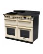 Rangemaster ESDLB110EIPPCR/AB1 Estel Deluxe 110cm BC Induction Range Cooker, Pale Cream/Antique Bras
