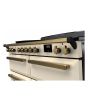 Rangemaster ESDLB110EIPPCR/AB1 Estel Deluxe 110cm BC Induction Range Cooker, Pale Cream/Antique Bras