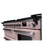 Rangemaster ESDLO110DFPPPK/CM1 Estel Deluxe 110cm Dual Fuel Range Cooker, Pale Pink/Chrome