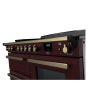 Rangemaster ESDLO110EIPBOR/AB1 Estel Deluxe 110cm Induction Range Cooker, Bordeaux/Antique Brass