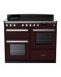 Rangemaster ESDLO110EIPBOR/CM1 Estel Deluxe 110cm Induction Range Cooker, Bordeaux/Chrome
