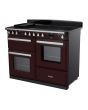 Rangemaster ESDLO110EIPBOR/CM1 Estel Deluxe 110cm Induction Range Cooker, Bordeaux/Chrome