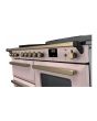 Rangemaster ESDLO110EIPPPK/AB1 Estel Deluxe 110cm Induction Range Cooker, Pale Pink/Antique Brass