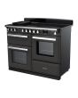 Rangemaster ESDLO110EIPSLT/CM1 Estel Deluxe 110cm Induction Range Cooker, Slate/Chrome