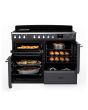 Rangemaster ESDLO110EIPSLT/CM1 Estel Deluxe 110cm Induction Range Cooker, Slate/Chrome