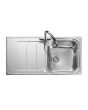 Rangemaster HS9851/ Houston Stainless Steel Inset Sink 1 Bowl Polished