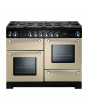 Rangemaster KCH110NGFCR/C (116700) KITCHENER 110cm Gas Range Cooker, Cream/Chrome